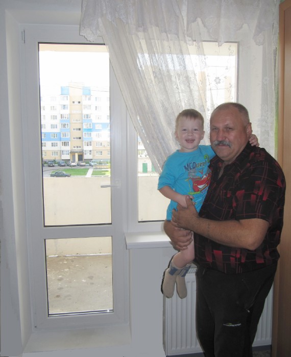 Петрухин Иван Михайлович с внуком Ильей_